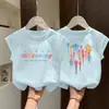 Chaleco de Seda Helada Nuevo de Verano para Niñas 2026 Ropa Infantil Niños Medianos y Mayores Holgado Transpirable Moda Casual Tendencia Chaleco