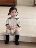 Mono de manga corta para niña Ropa fina de verano 2026 Ropa nueva para bebé Estilo preppy para bebé Mono Ropa infantil estilo coreano