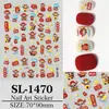 Pegatinas para Uñas Dios de la Fortuna de Año Nuevo 5D en Relieve Creativo Dios de la Fortuna Pegatinas para Uñas DIY Accesorios Modelo Hg