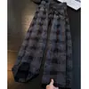 Pantalones Casuales de Nuevo Diseño a Cuadros de Color Contrastante para Hombre, Otoño 2026 Estilo Hong Kong Versátil Cómodo de Pierna Recta Largos