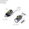 Adecuado para iluminación exterior, ciclismo, linterna portátil Tipo-c revolución linterna mini súper pequeña portátil