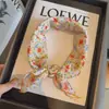 Pañuelo de Seda Floral Vintage para Mujer, Pañuelo Cuadrado de Alta Gama, Nuevo Estilo 2026, Combinado con Camisas, Pañuelo para la Cabeza, Cinturón Decorativo y Cubierta para la Cintura