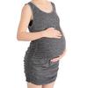 Vestido Chaleco de Maternidad Factory Transfronterizo Amazon Alta Elasticidad para Cumplir con Diferentes Periodos de Embarazo Sin Costuras Talla Grande Plisado