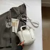 Bolso de Mano para Mujer Moderno y Sencillo 2026 Primavera Nuevo de Moda Elegante Color Sólido Bolso Cruzado Tipo Cubo