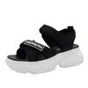 Sandalias Deportivas de Comercio Exterior Torre para Mujer Verano 2021 Nuevas Estilo Coreano con Velcro, Zapatos de Moda con Suela Gruesa Elevada