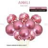 Traje de balão com lantejoulas de metal novo transfronteiriço decoração de festa de aniversário Dia dos Namorados suprimentos de casamento atacado