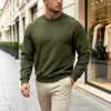 Nueva sudadera con cuello redondo, color liso, estilo americano, para otoño e invierno, peso pesado, simple, hip-hop, casual, para ir al trabajo, relajada, versátil