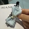 Pinza de Plátano con Lazo Azul Claro de Doble Capa, Herramienta de Peinado para el Cabello de Cinta de Tela, Accesorio para el Cabello Versátil Estilo Juvenil, Exclusivamente para Ventas Transfronterizas