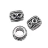 6x6x8mm 1.3g Aleación Multicolor Accesorios para Joyería DIY Cuentas con Agujero Grande Cuentas Espaciadoras