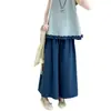 Conjunto Casual de Verão para Meninas: Conjunto de Duas Peças Elegante e Versátil para Meninas Mais Velhas: Top Sem Manga de Renda Estilo Coreano e Calça Wide Leg