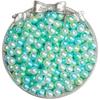 Pulsera de cuentas redondas de imitación ABS de colores degradados de 4 a 10 mm, accesorios hechos a mano para bricolaje, pulsera, llavero, joyería