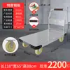 Carretilla de mano metálica para transportar mercancías, carrito plano para el hogar, remolque portátil, carretilla plegable