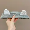 Linda diadema de felpa para lavarse la cara, diadema antideslizante de pinza de cangrejo, a prueba de humedad, diadema especial para lavarse la cara y deportes