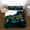 Amazon Transfronterizo Funda Nórdica con Estampado de Patrón de Mando de Juego Funda de Almohada Exportación Juego de Tres Piezas con Impresión Digital 3D