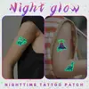Adesivos de Tatuagem Coloridos Luminous Volcano para Cobrir Cicatrizes para Mulheres Dinossauro de Alta Qualidade Coloridos à Prova d'Água