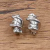 1 Acessórios para joias DIY de aço inoxidável contas espaçadoras irregulares torcidas contas com miçangas acessórios para joias de aço titânio europeus e americanos