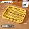 Inodoro extra grande para perros pequeños, medianos y grandes, diseño de panel plano con valla alta para evitar salpicaduras, viene con un soporte, venta al por mayor desde el fabricante