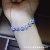 Colar de moissanita moda europeia e americana, totalmente cravejado, colar de diamante versátil, corrente para clavícula, joia para vestido de noite de mulher, casamento, atacado