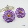 Pintura al Óleo de Flores Artificiales Flor de Loto Retro Accesorios para Pasador de Pelo Tocado Accesorios para Fotografía Material para Caja de Flores Paquete con Flores