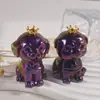 Resina de Cristal Molde 3D de Perro Animal de Dibujos Animados Superficie de Espejo Cachorro Golden Retriever Yeso Vela Molde de Silicona