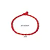 Pulseira de fio vermelho tecida à mão Ano do Cavalo ano de nascimento pulseira vermelha fio acessórios de joias diy pode enfiar contas colar fio