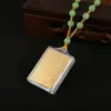 Colgante mantra Chian colgante sello de seguridad suministros colgante de unión mantra Chian Gran Compasión Mantra cadena de cuentas de escritura