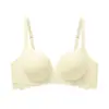 Sujetador Invisible Transparente con Borde de Encaje para Busto Pequeño, Relleno Grueso Integrado, Levanta y Junta para un Escote Más Amplio Visible