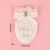 Tela de encaje ovalada de malla Adhesivo Botones de perlas Tela bordada fresca Etiqueta de tela Accesorios para ropa de niños DIY