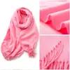 Cachecol de Inverno Feminino Liso com Toque de Caxemira Atacado Atacado