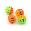 Juguete para gato Pelota con cascabel juguete para perro pelota de cascabel de plástico de colores juguete para mascota divertido gato interactivo auto-Hola suministros