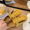 Zapatos Versátiles para Mujer Zapatos Birkenstock de Suela Gruesa 2025 Nuevos Zapatos Planos de Suela Retro Casual Zapatos de Gorro de Una Pierna