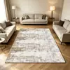 Alfombra Moderna Minimalista Abstracta para Sala de Estar, Área Grande, Cachemir Sintético, Lavable, Lavable a Máquina, Felpudo Antideslizante