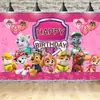 Tela de Fondo Decorativa para Fiesta Infantil de Sonic Astronauta Paw Patrol Mario Fiesta Transfronteriza Caricatura Suministros