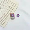 Nova Guirlanda Colorida Transfronteiriça Acessórios de Unhas DIY Flores de Gelo Transparentes Capa de Celular Brincos Acessórios de Cabelo