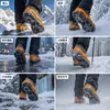 Garras de gelo para exterior, cobre-sapatos antiderrapante TPE transfronteiriço, crampons de neve, equipamento de montanhismo e escalada em rocha, pontas de gelo para sapatos de adulto