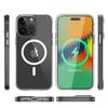 Funda Magnética Transparente para Teléfono Móvil Apple 15 Iphone14 Electrochapada Magsafe Anti-Caída Cubierta Protectora Space Case