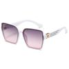 Gafas de Sol Cuadradas de Marco Grande Europeas y Americanas 6007 Celebridad de Internet Estilo Callejero Gafas de Sol de Moda Gafas para Mujer con Protección UV Uv400