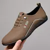 Seleccionado Cuidadosamente Fuente Mayorista Nueva Transfronteriza 2025 Fábrica Zapatos de Hombre Suela Blanda Cuatro Estaciones Zapatos de Cuero Ligeros Transpirables Deportivos para Hombre