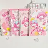 Cuaderno Lindo de Dibujos Animados My Melody A5 Espiral Bolsillo Bloc de Notas Portátil Estudiante Cuaderno My Melody