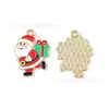 Acessórios de Joias com Gotejamento de Óleo de Natal Pingente de Colar Panda DIY Corrente de Celular Colar Pingente de Chaveiro Feito à Mão