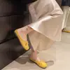 Medias Pantuflas de Suela Blanda para Mujer, Uso Exterior de Verano, Estilo Nuevo con Moño, Adecuadas para Faldas, Sandalias Planas, Talla Grande 2025 Zapatos Individuales