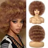Pelucas Europeas y Americanas Transfronterizas, Postizos de Fibra de Alta Temperatura Afro, Cabello Largo Liso, Rizos Africanos Pequeños, Cabello Rizado Corto y Largo Esponjoso, Kinky