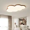 [Uau] Estilo Medieval Retrô Criativo Quarto Infantil Meninos e Meninas Lâmpada de Teto Nuvem Cor de Noz Zhongshan