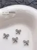 Acessórios Populares Transfronteiriços para Nail Art Laço Branco K, Fitas Versáteis Tridimensionais de Gravata Borboleta de Metal Peças para Decoração de Unhas DIY