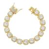 Pulseira Europeia e Americana Hip Hop Pequeno Diamante Quadrado Cool Moderna Masculina e Feminina Boate Estilo Punk Moda Disco Pulseira Decorativa