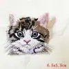 Patche Bordado de Gato de Bolso Animal Fofo Desenho Animado Estilo Japonês Gato Bordado Patch Transfronteiriço em Estoque