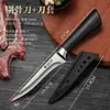 Cuchillo para Cortar Cerdo, Cuchillo de Carnicero Forjado a Mano para Sacrificar Ovejas, Cuchillo Profesional Comercial para Huesos, Cuchillo para Huesos de Acero Inoxidable