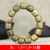 Especificaciones de la pulsera de cuentas de barril de sándalo verde: Pulsera de rosario Wenwan de 2 x 1,9 x 11 cm para hombres y mujeres, regalo de joyería en vivo