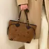 Bolso Cruzado de Hombro de Gatito Lindo de Moda Estilo Coreano para Mujer Diseño de Nicho Retro Versátil Casual Gran Capacidad