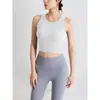 Dropshipping Primavera y Verano Nuevo Estilo Chaleco sin Mangas con Almohadillas en el Pecho, Crop Top Corto Ajustado, Ombligo al Descubierto, Adecuado para Usar en Capas o Solo